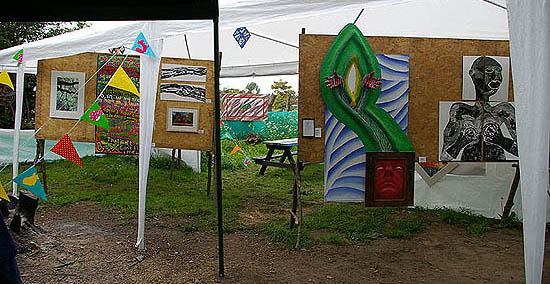 The entrance to the show - boards 2 & 1